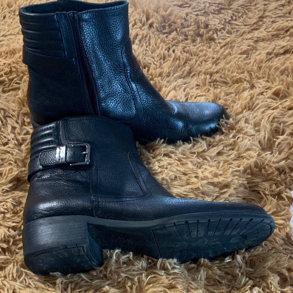 Anne Klein Black Ankle Booties